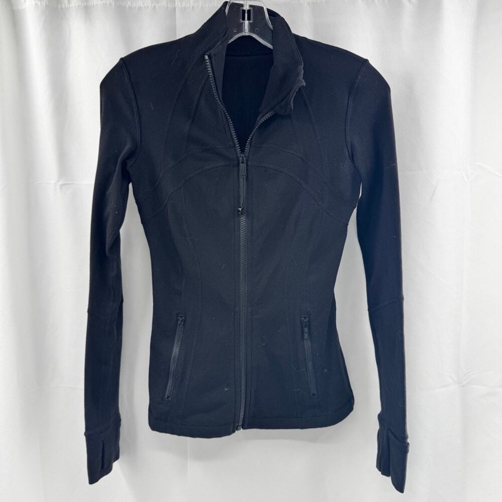 Lululemon Define Jacket Sz 2 Black Soft Luon Athletic